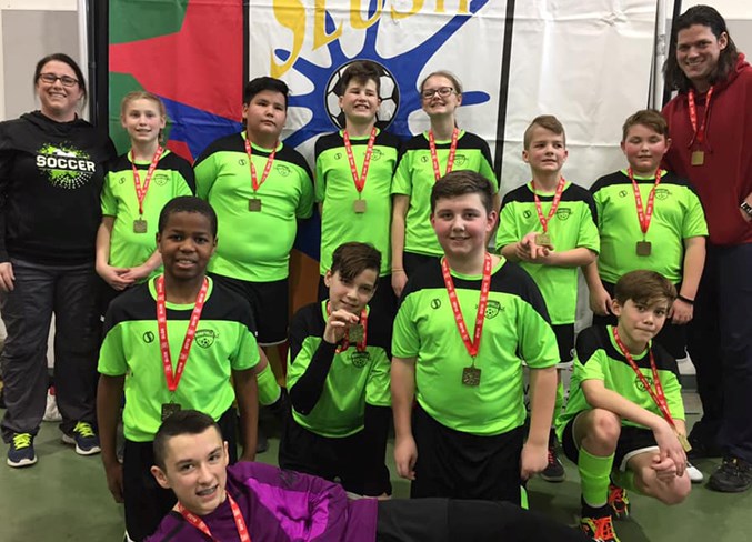  Bonnyville’s U13 indoor soccer team walked away from gold during the Slush Cup in Edmonton from Thursday, Feb. 28 to Sunday, March 3.