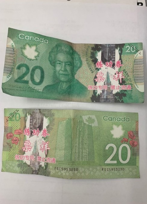 Police are asking businesses to double-check cash before accepting it after two cases where counterfeit money was used.