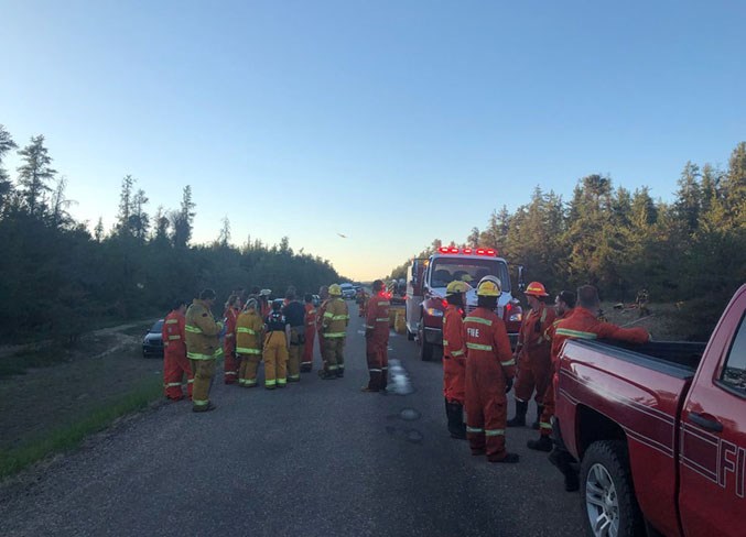  Bonnyville Regional Fire Authority (BRFA) identified that there was three small fires and one large fire on the east side of Rge. Rd. 474.