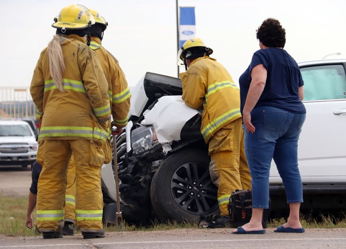  A multi-vehicle collision slowed down traffic at around 3 p.m. on Thursday.