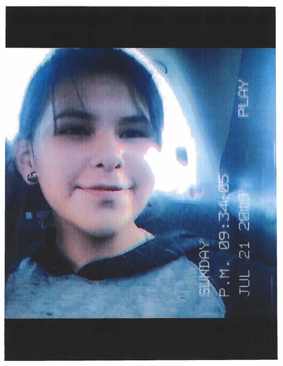  RCMP are asking for the public's assistance locating 12-year-old Gillian Night.