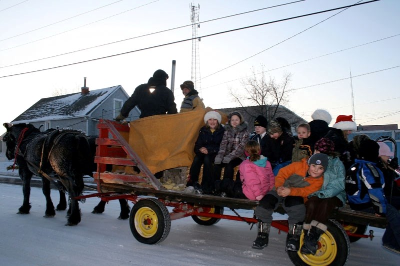 Horse-drawn wagon rides will be offered as part of the Columbus House of Hope Christmas celebration on Dec. 5.