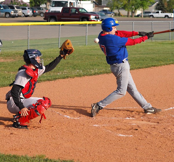 St. Paul Cubs pitcher Richard Jean takes a swing on Thursday&#8217;s game against the Cardinals.