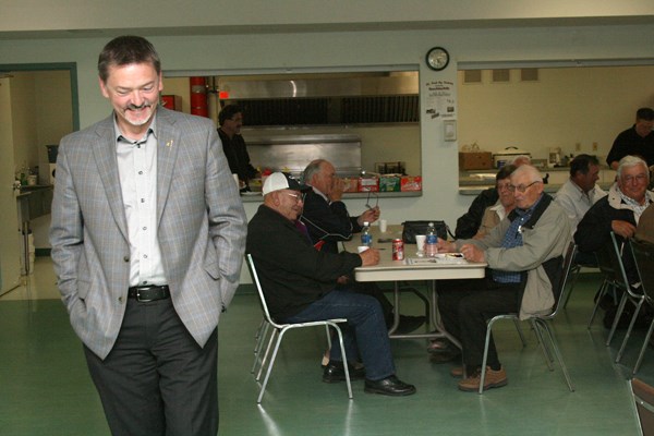 Leadership candidate Doug Horner called for party members to unite around values and principles of progressive conservatism at the Ag Corral as part of a Lakeland tour on