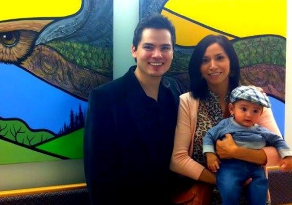 Clarice Cardinal Anderson, pictured with her husband Aaron Paquette and son Liam, was struck by a vehicle while out for a jog on May 30. Family and doctors are amazed at how