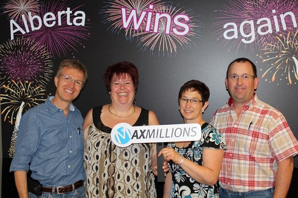 St. Paul&#8217;s Roland Joly and Bonnie Smyl, along with their friends Brenda and Vernon Goad, were the lucky winners of a million dollar lottery prize.