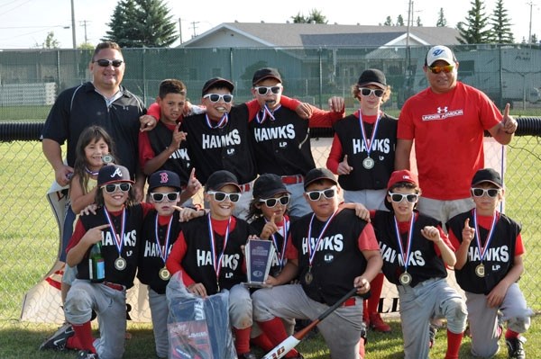 The Goodfish Lake/St. Paul Hawk mosquito ball team took provincial gold this past weekend in Barrhead. The team was made up of players from the area and beyond.