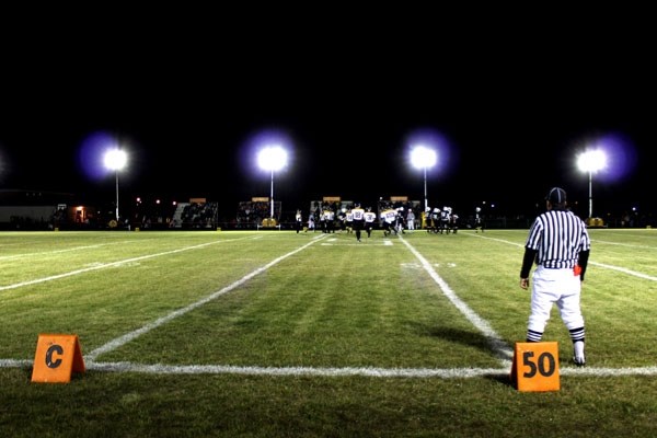 The St. Paul Lions and Cold Lake Royals fought tooth and nail under the glow of the lights at St. Paul Regional High School football field on Saturday night. The Lions won
