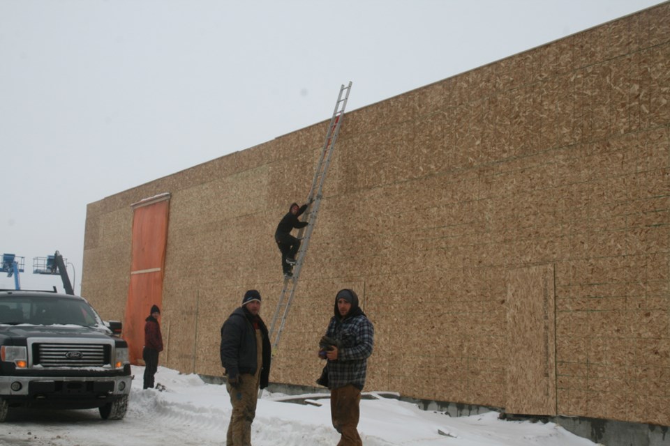 Work is ongoing at the strip mall west of St. Paul&#8217;s Wellness Centre, that will be home to The Source, Dollarama and a new liquor store.