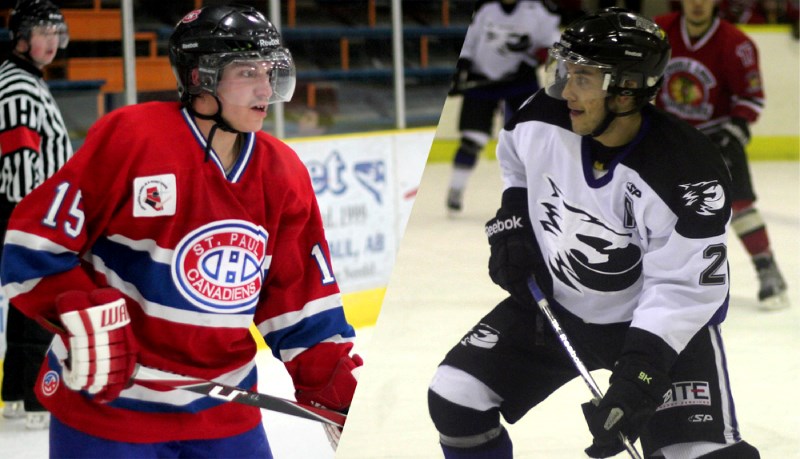 Tanner Hellquist and the St. Paul Canadiens will be up against some stiff competition in NEAJBHL MVP Dallas Ansell and the Cold Lake Ice in the opening round of the playoffs.