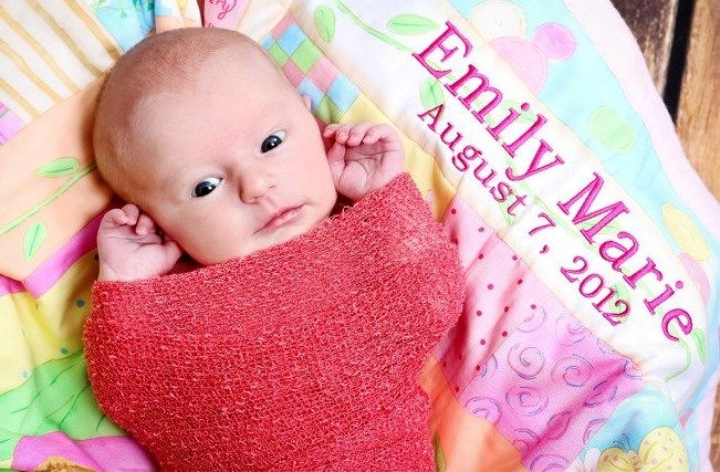 Emily was one of the top baby names chosen for girls in Alberta in 2012. Pictured is local resident Emily Mahe.