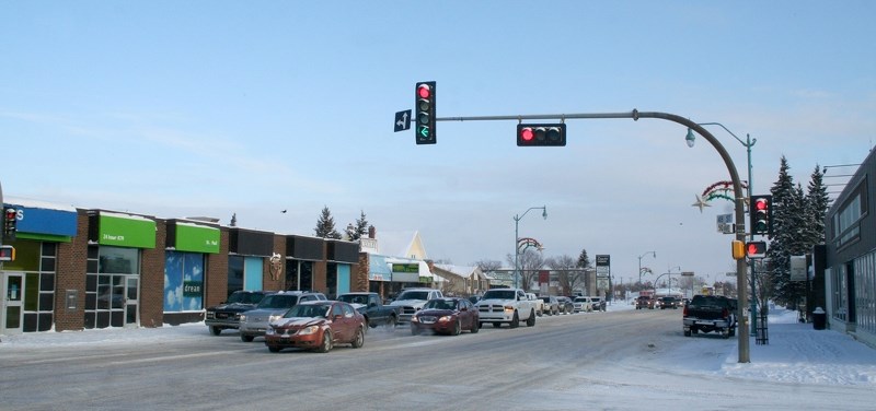 The new turning light on main street, at the interesction between 50 Ave. and 48 St. was brought up in town council, and is the topic of a lot of discussion around town, as