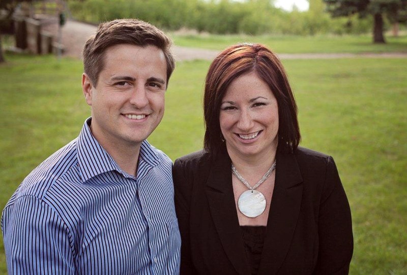 Shannon Stubbs, pictured with her fiancee Wildrose MLA Shayne Saskiw, is the first to officially announce her nomination candidacy for the Lakeland Conservative riding.