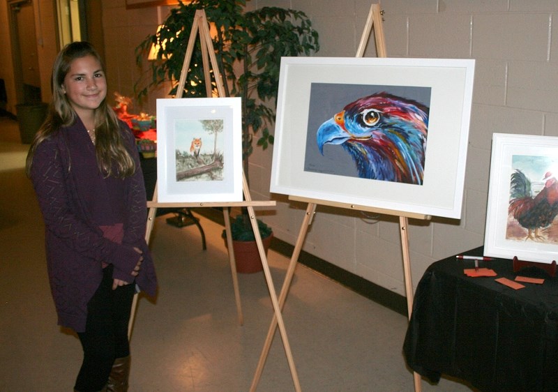 Kaela Starosielski was one of the many local artists featured, on the second day of the St. Paul Heritage Festival. The second day consisted of an art show in the Rec Centre