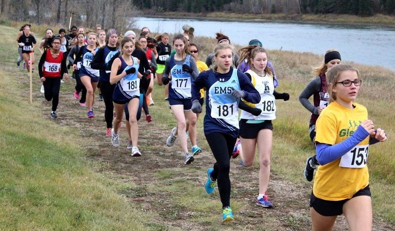 The scenic course took the runners along the shores of the North Saskatchewan River.
