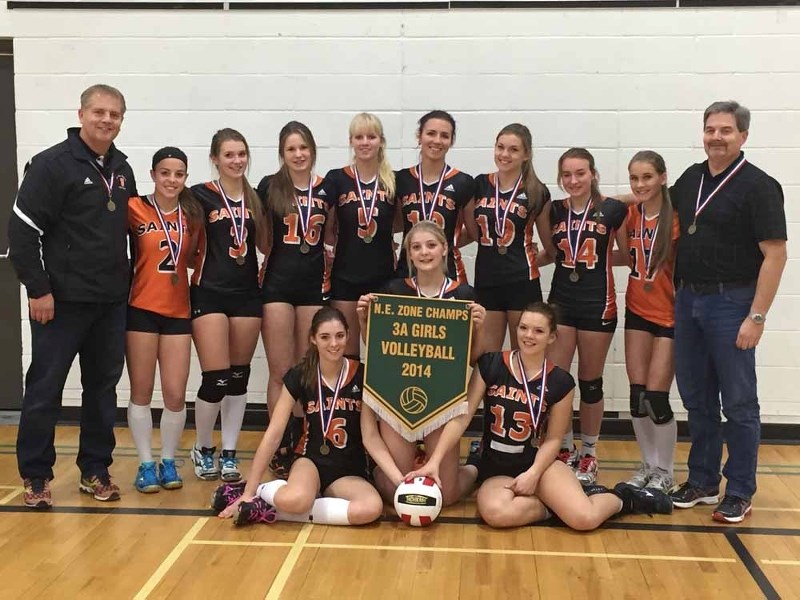 The St. Paul Regional High School Sr. Girls volleyball team took home the banner at the North East Zones.