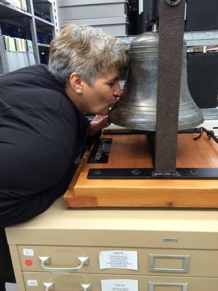 Shirley Quinney is the woman spearheading the effort to return the Bell of Frog Lake to Frog Lake. As enthusiastic as she was seeing the bell in her recent visit to