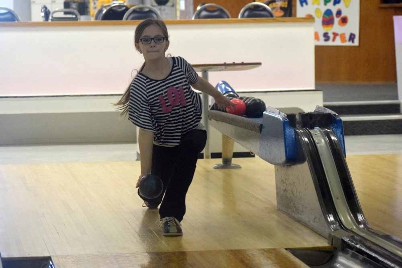 Natalya Langevin practices bowling each week in order to elevate her game. She trains for her competitions at Parallel Lanes.
