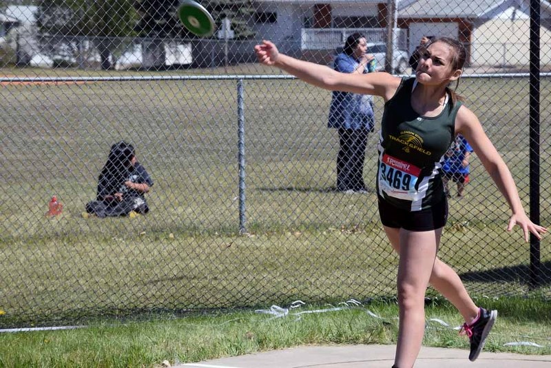 Savannah Mack of Glendon School, with a throw of 22.3m secured her a spot at the track and field zones in Fort McMurray tomorrow. She earned the berth at the High School SPAA 