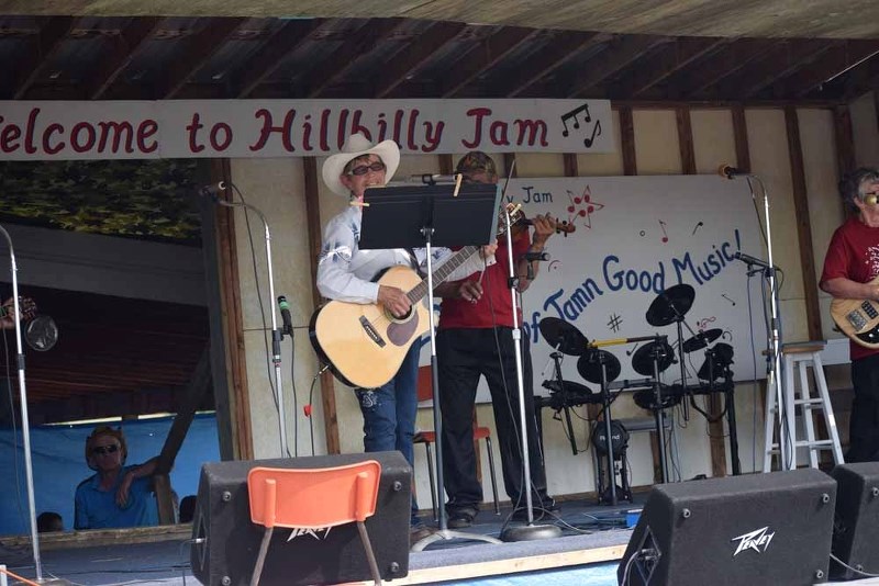 Pearl Kuhn of Vegreville&#8217;s music had people out of their seats dancing on the dance floor at the Hillbilly Jam on Saturday.