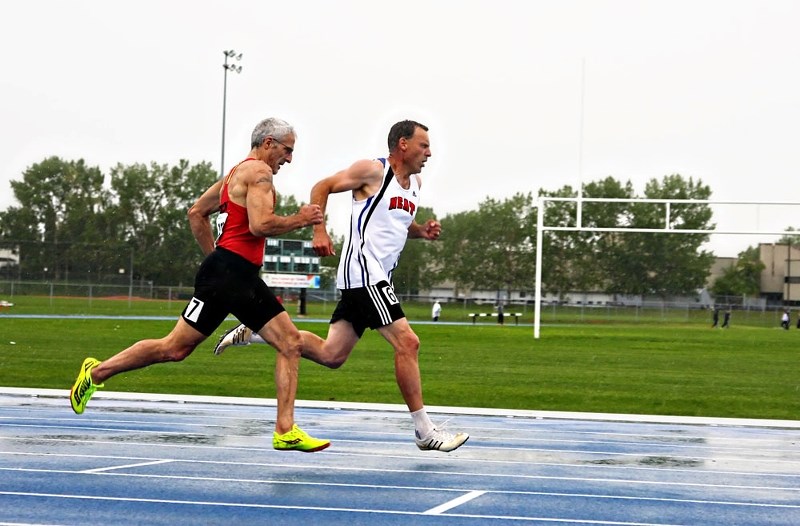 Tom Starosielski earned top honours at the Sherwood Park Track Classic in the men&#8217;s masters 35-49 400m race with a time of 1:05.28