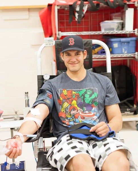 Kendall Albert was among the many people who stopped by Wednesday&#8217;s blood donor clinic at the St. Paul Rec. Centre.