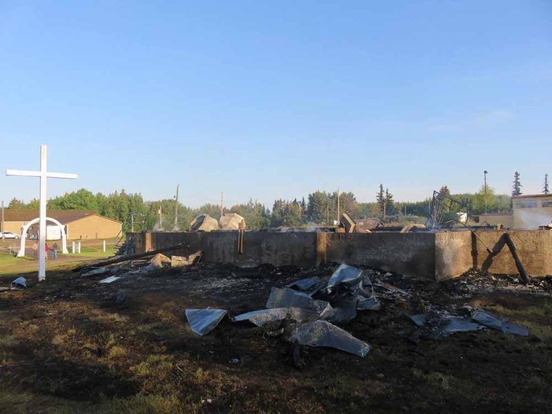 The Ukrainian Catholic Church in Spedden was built in 1934.It burnt overnight between Aug. 27 and 28.