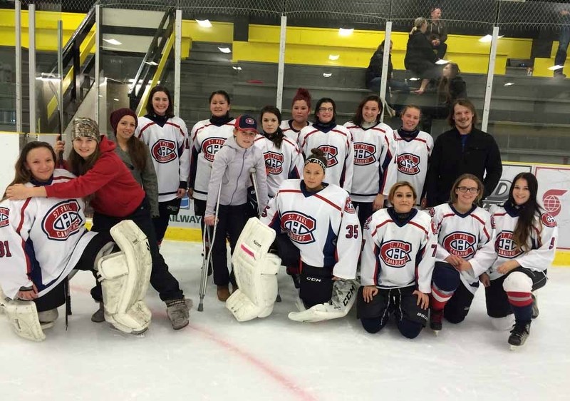 The Xtreme Oilfield Female Midget Canadiens put on a good show in their first tournament as a team by taking the silver medal.