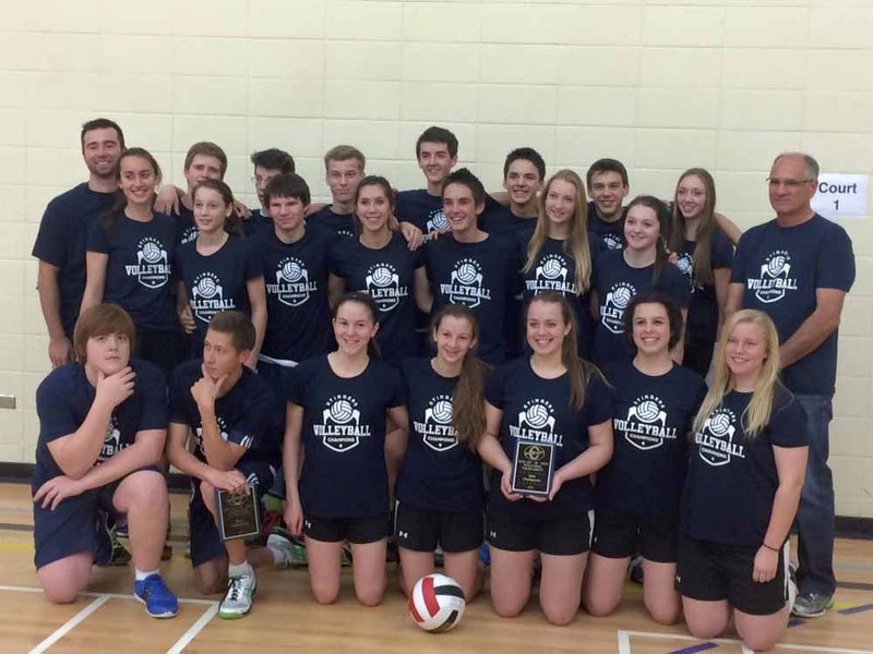 Both the Mallaig senior boys and girls volleyball teams had reason to celebrate on Saturday as a result of completing a gold medal sweep at their own school tournament.