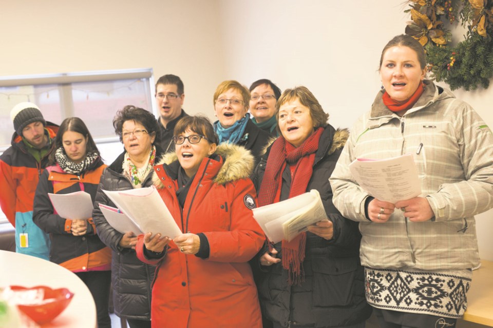 Many locals were still in the Christmas spirit last week as they celebrated Ukrainian Christmas on Jan. 7. A group of singers made