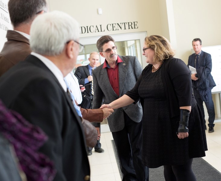 Sarah Hoffman, Alberta&#8217;s health minister, was taken for a tour of St. Paul&#8217;s Wellness Centre during a visit to town last Wednesday.