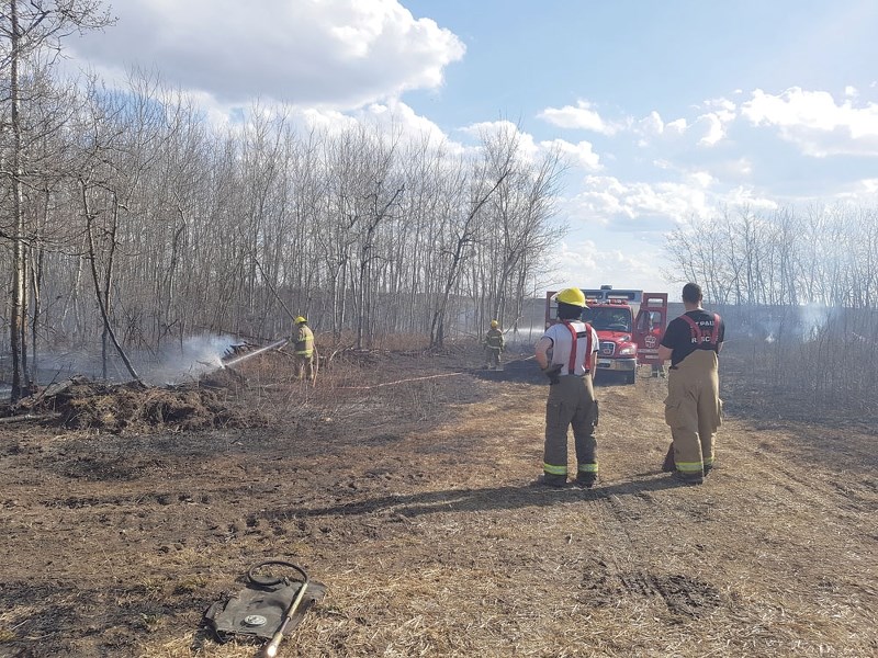 St. Paul fire responded to a carry-ver burn that grew out of control on Saturday.