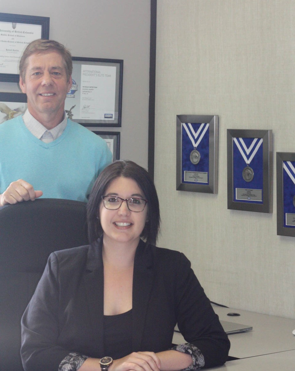 Rollie Cartier and Kerri Dechaine were pleasantly shocked when they recently learned they had been named the second top team in the country by Coldwell Banker Canada in the