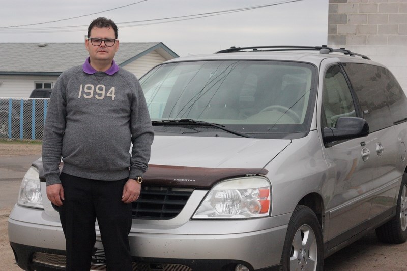 Christian Dubois is excited that his driving business can get underway, after the Town of St. Paul scratched their old taxi bylaw and replaced it with a driver for hire bylaw 