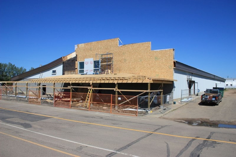Work has commenced on renovating the Ag Corral, with the eventual buildding to feature a false front to model an old Western Saloon. The work will be unveiled on July 1st ,