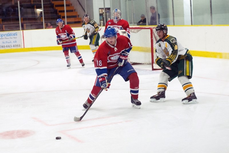 The Canadiens took two from the Killam Wheat Kings over the weekend, beating them 6 &#8211; 1 in Killam on Friday night, followed by a 4 &#8211; 2 win at home on Saturday.