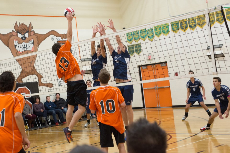 St. Paul Regional High School Saints welcomed 32 teams to St. Paul courts this past weekend for its annual Tazmania volleyball tournament, with the Saints boys and girls
