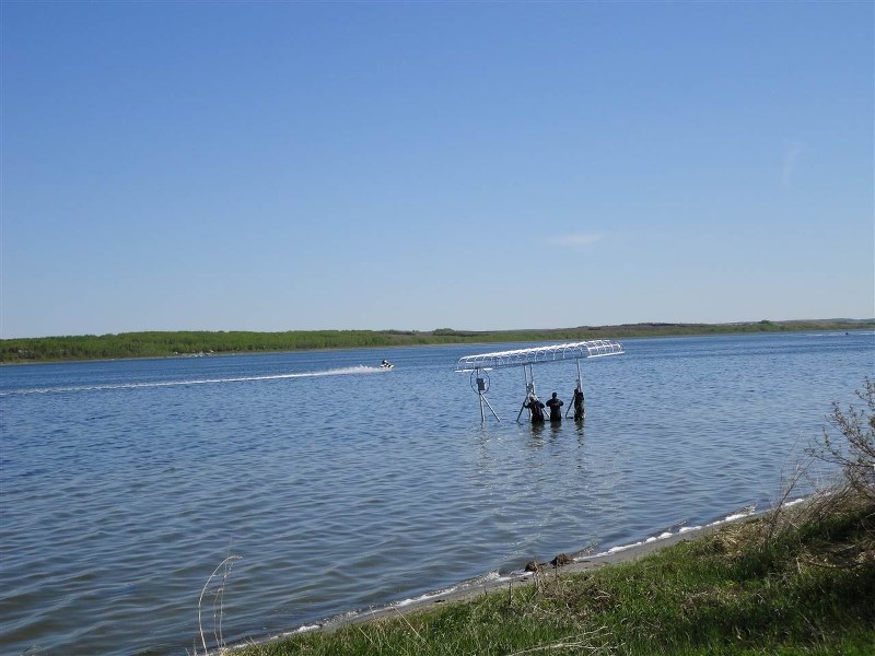 While residents have expressed concern that a farm operation has expressed interest in drawing water out of Lac Sante for irrigation purposes, Alberta Environment has