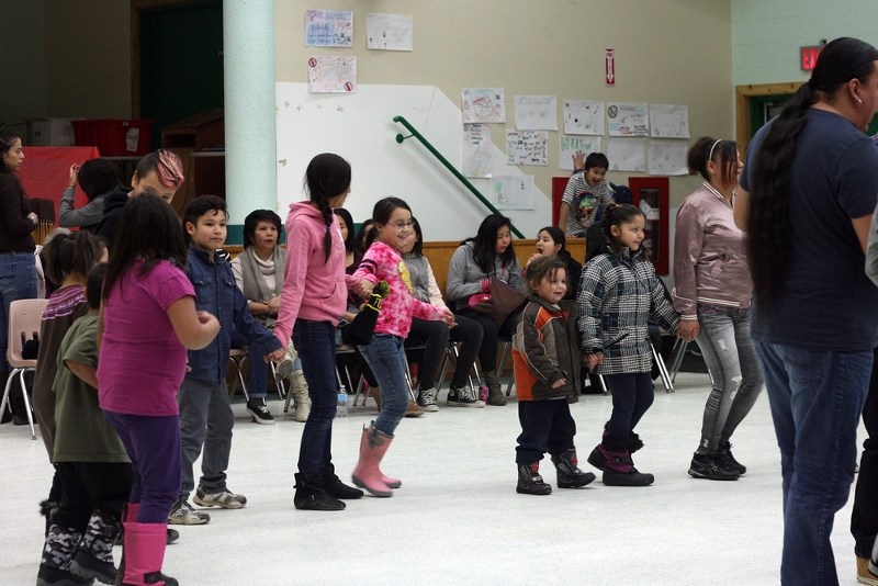 A round dance was held on Nov. 25 in honour of Jacob Faithful, for his role in helping 76-year-old Nancy Waskewitch, after her car caught fire along Highway 29.