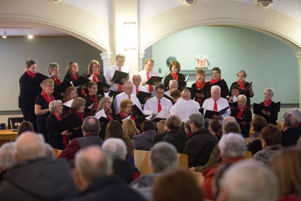 Les Musicos rounded off a Sunday afternoon of music at the St. Paul Cathedral during a Festival of Carols, an annual musical treat.