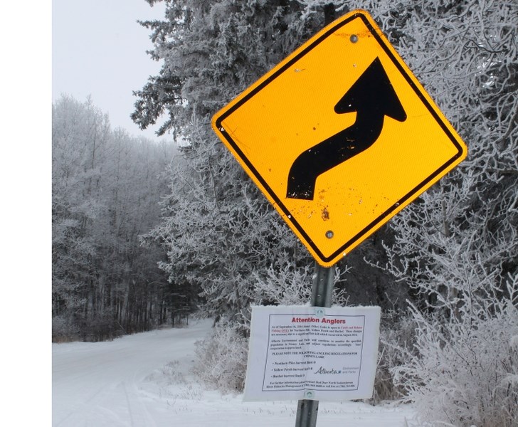 A sign was put back up after being taken down outside of Stoney Lake, advising of the zero catch limit.