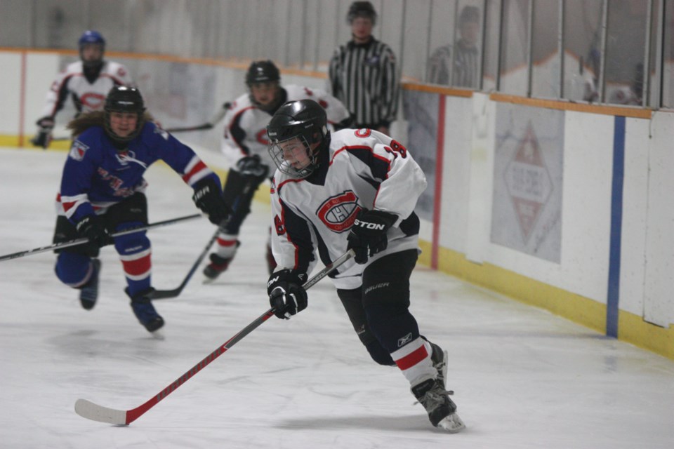 Minor hockey tournaments continue to take place throughout the year, with St. Paul&#8217;s Peewee teams hosting its tournament this past weekend. Pictured is Julian Renauld