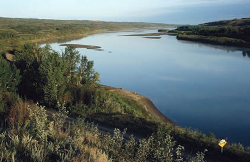 The plans for a possible irrigation project in the Lac Sante area could also involve using the North Saskatchewan river, seen here, as a possible water source.