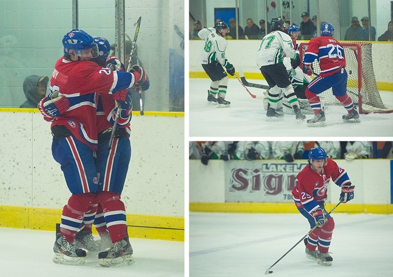 The St. Paul Canadiens won 6-2 in the team&#8217;s first game of the second round of playoffs, Wednesday night, against the Frog Lake T-Birds.