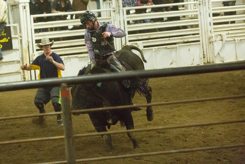The competition was fierce on Saturday night at the St. Paul Ag Corral during Bullarama.