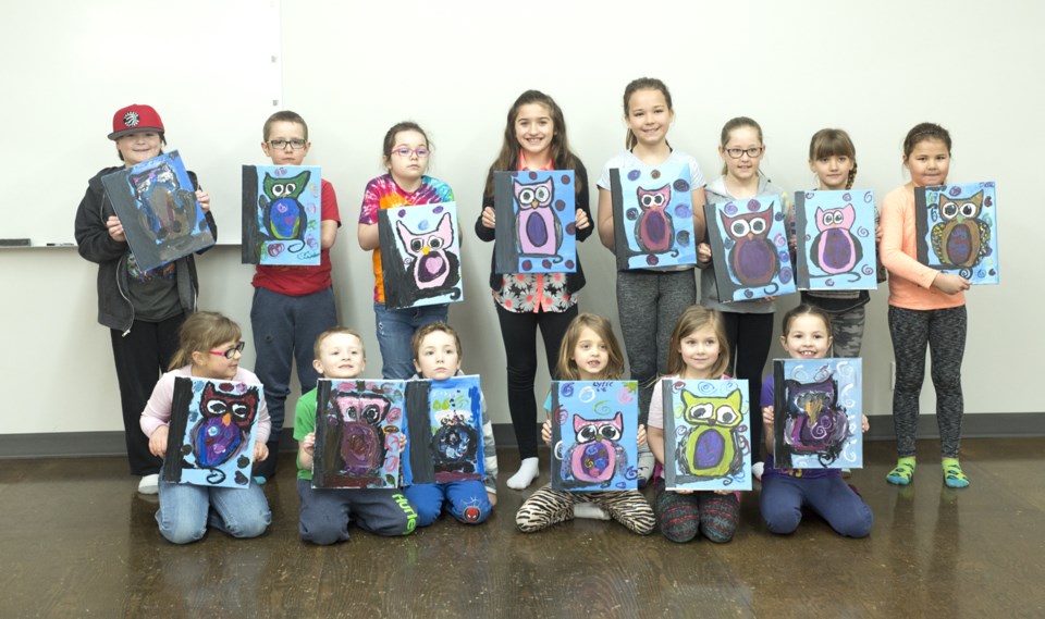 Young artists took advantage of art classes offered throughout the spring break to push the limits of their creativity and to learn. Pictured are young students who took part 