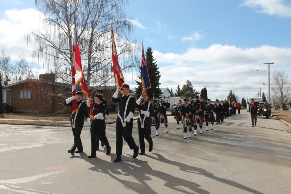 St. Paul and area commemorated the 100th anniversary of the Battle of Vimy Ridge on Saturday, with a parade that led from the cenotaph to the St. Paul Royal Canadian Legion