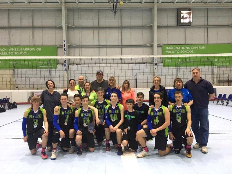 The U16 boys&#8217; Rage volleyball team, made up of players from St. Paul, Elk Point, Bonnyville and Cold Lake, won Division 1 silver medals at a provincial tournament held