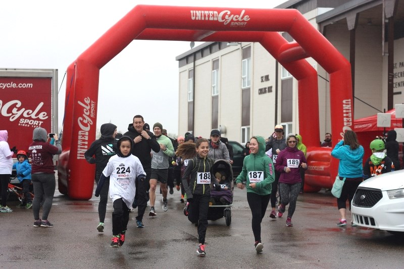 Ryan Songer, Kylee Lotoski and Grace Burton were three of the young participants in this year&#8217;s edition of the Lakeland MS Walk, held on Saturday in St. Paul.