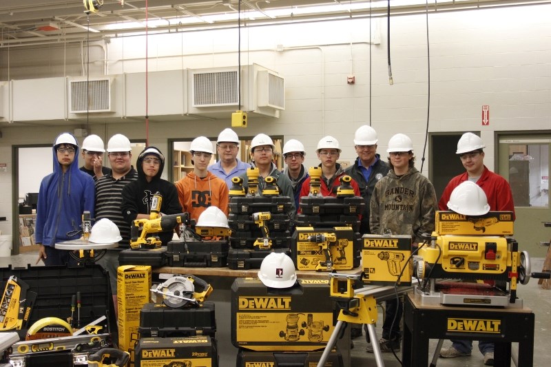 St. Paul Regional High School was among the schools that received equipment from Skills Canada Alberta this year, including hand tools and other items that will be used in